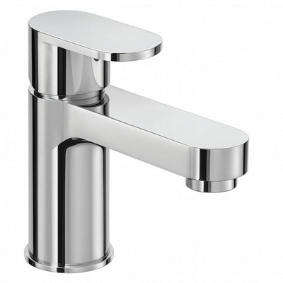 Home Range Strata Blade Boutique Compact Basin Mixer ChromeSingle LeverSpace-Conscious Proportions from B&Q