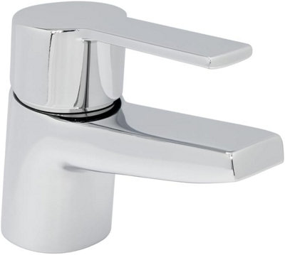 Home Range Loca Boutique Compact Basin Mixer ChromeSingle LeverElevated High-Rise Form from B&Q