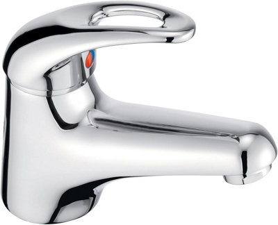 Home Range Suregraft Boutique Compact Basin Mixer ChromeSingle LeverSpace-Conscious Proportions from B&Q