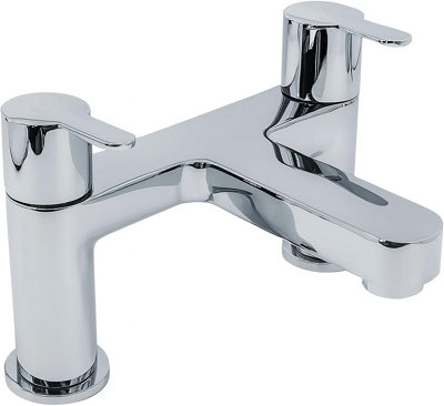 Home Range Strata Luxury Bath Filler ChromeDual Lever from B&Q