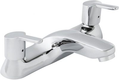 Home Range Esmere Luxury Bath Filler ChromeDual Lever from B&Q