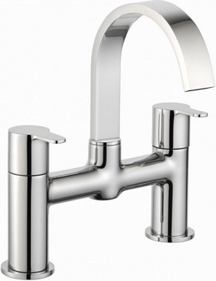 Home Range Risco Luxury Bath Filler ChromeDual Lever from B&Q