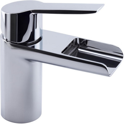 Home Range Start Xtreme Waterfall Waterfall Basin Mixer ChromeSingle LeverCascading Waterfall Spout from B&Q