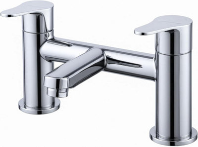 Home Range Urban Chrome Luxury Bath Filler ChromeDual Lever from B&Q