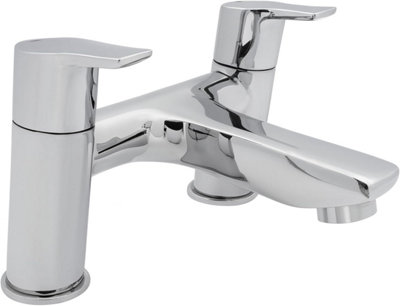 Home Range Lamina Waterfall Statement Waterfall Bath Filler ChromeDual LeverCascading Waterfall Spout from B&Q