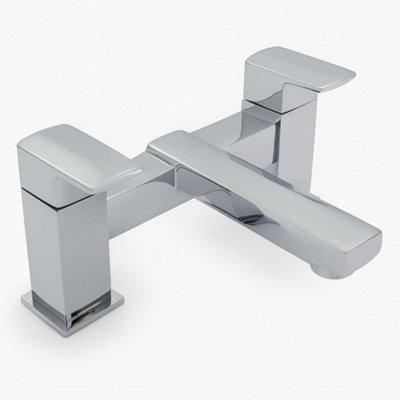 Home Range Manta Luxury Bath Filler ChromeDual Lever from B&Q