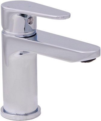 Home Range Clever Rocket Boutique Compact Basin Mixer ChromeSingle LeverSpace-Conscious Proportions from B&Q