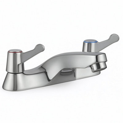 Home Range Clever Luxury Bath Filler ChromeDual LeverElevated High-Rise Form from B&Q