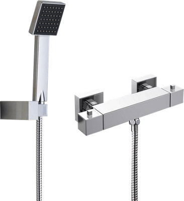Home Range Thermostatic Mixer ChromePrecision Temperature Control from B&Q
