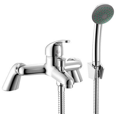 Home Range Home Heritage Pillar Tap ChromePremium Handset Kit from B&Q