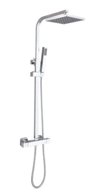 Home Range Thermostatic Mixer ChromePrecision Temperature Control2 Outlet Outlets from B&Q