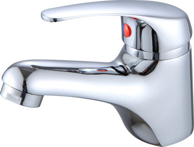 Home Range Chrome Luxury Basin Mixer ChromeSingle Lever from B&Q