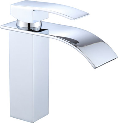 Home Range Chrome Luxury Basin Mixer ChromeSingle Lever from B&Q