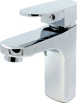 Home Range Chrome Luxury Basin Mixer ChromeSingle Lever from B&Q