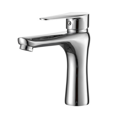 Home Range Chrome Luxury Basin Mixer ChromeSingle Lever from B&Q