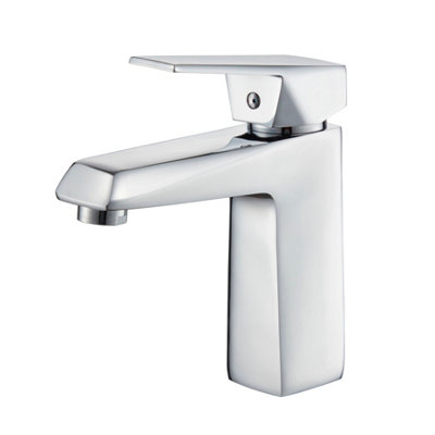 Home Range Chrome Luxury Basin Mixer ChromeSingle Lever from B&Q