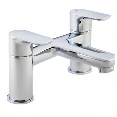 Home Range Elion Luxury Bath Filler ChromeDual Lever from B&Q