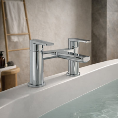 Home Range Broxa Chrome Bath Filler Tap With Shower DiverterSolid Brass Body from B&Q