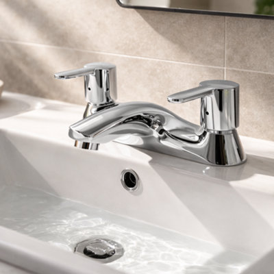 Home Range S12 Chrome Bath Filler Tap With Shower DiverterSolid Brass Body from B&Q
