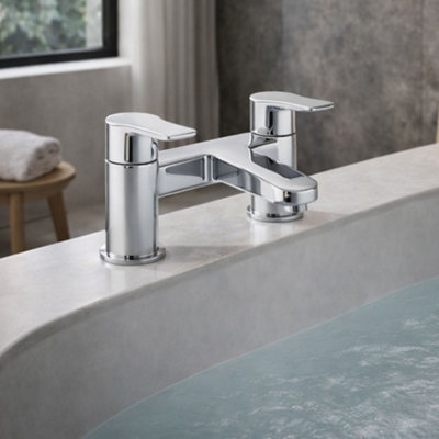 Home Range Xtreme Chrome Bath Filler Tap With Shower DiverterSolid Brass Body from B&Q