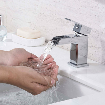 Home Range Chrome Mono Basin TapSleek Modern Single Lever For Any Standard Uk Basin from B&Q