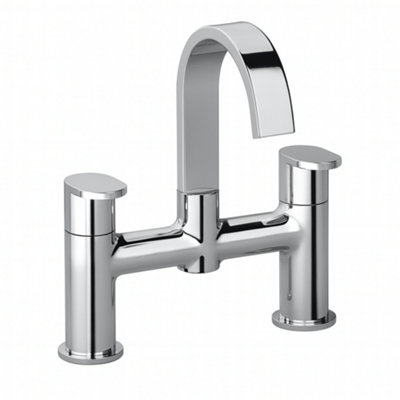 Home Range Strata Chrome Bath Filler Tap With Shower DiverterSolid Brass Body from B&Q