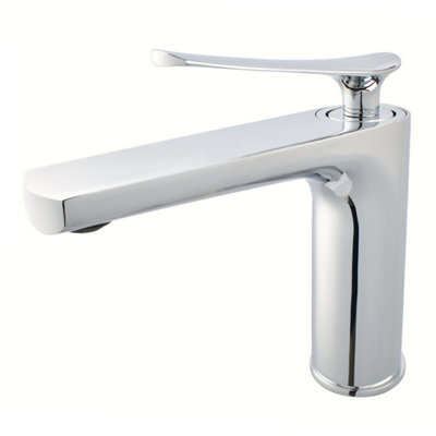 Home Range Chrome Mono Basin TapSleek Modern Single Lever For Any Standard Uk Basin from B&Q