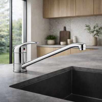 Home Range Chi Chrome Kitchen Mixer TapSingle Lever Swivel Spout For Uk Kitchen Sinks from B&Q