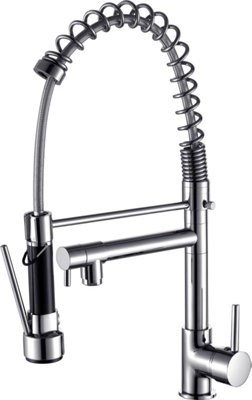 Home Range Chrome Kitchen Mixer TapSingle Lever Swivel Spout For Uk Kitchen Sinks from B&Q