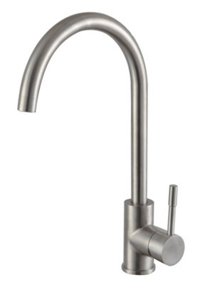 Home Range Chrome Single Lever Kitchen TapModern Design With Solid Brass Body For Kitchen Sinks from B&Q