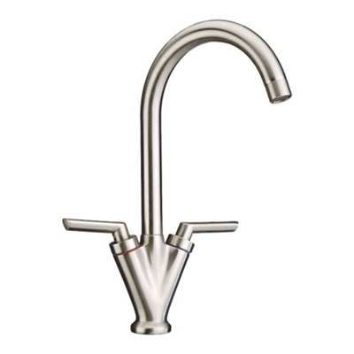 Home Range Chrome Modern Kitchen Mixer TapSingle Handle Hot & Cold Control For Kitchen Sinks from B&Q