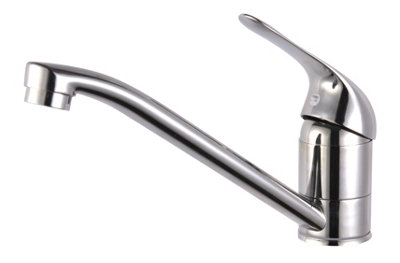 Home Range Chrome Modern Kitchen Mixer TapSingle Handle Hot & Cold Control For Kitchen Sinks from B&Q