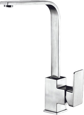 Home Range Chrome Single Lever Kitchen TapModern Design With Solid Brass Body For Kitchen Sinks from B&Q