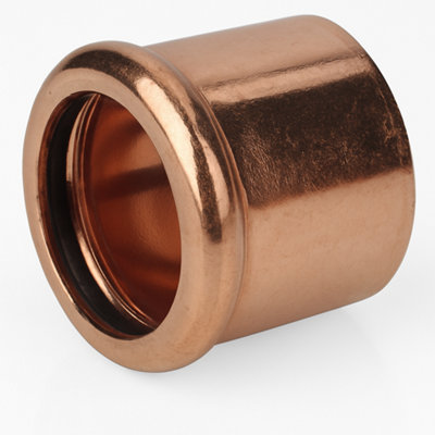 Home Range Westco 22mm Copper Press Stop EndWater Fitting from B&Q
