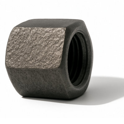 Home Range 2X 3/8" Bsp Black Malleable Iron CapFemale Threaded End Fitting For Pipe Sealing And Protection from B&Q