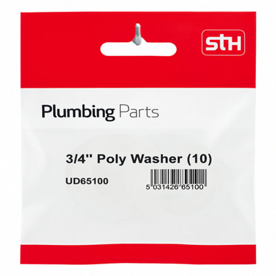 Home Range Westco 3/4" Poly Washer (Pack Of 10)Durable Plastic Washers For Plumbing ConnectionsLeak Prevention And Maintenance from B&Q