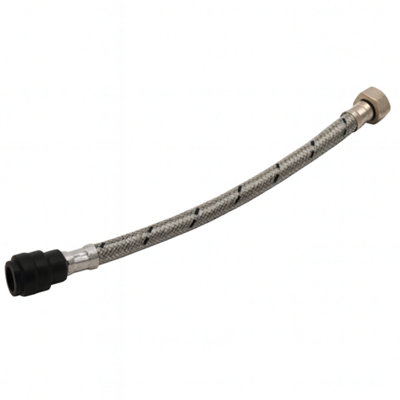Home Range Uk Wras 15mm X 1/2" X 30Cm X 12mm Push-Fit Flexible Tap Connector (Ftc) from B&Q