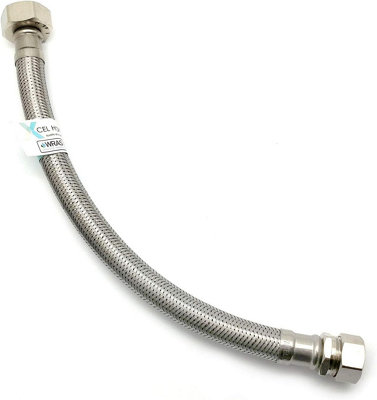 Home Range 1X 15mm Compression X 3/4" Bsp (300mm Long) Wras Approved Flexible Tap Connector Flexi Pipe For BathroomKitchensBoilers from B&Q