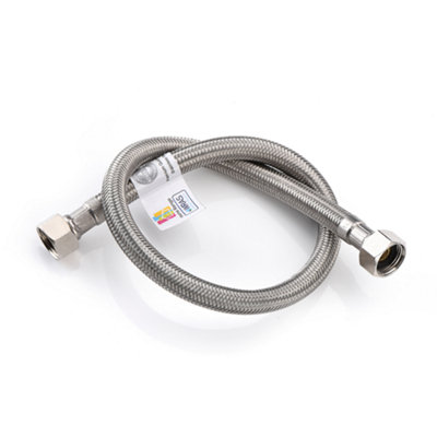 1X Home Range 3/8" X 3/8" Bsp (500mm Long) Wras Approved Flexible Tap Connector Flexi Pipe For BathroomKitchenBoilers from B&Q