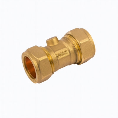 Home Range Westco 22mm Compression Brass Isolating Valve from B&Q