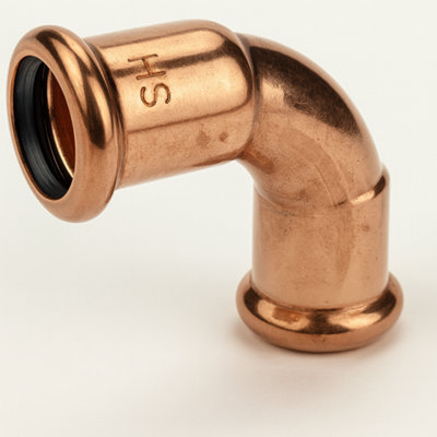 Home Range Westco 42mm 90 Degree Equal Elbow Copper Press FittingWater Pipe Connector from B&Q