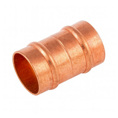 Home Range 42mm Copper Straight CouplingSolder Ring Pipe Connector Sr1 from B&Q