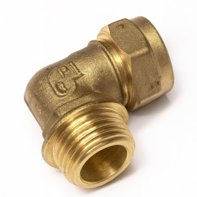 Home Range Westco 22mm X 1" Brass Compression Elbow C X Mi J607 (Dzr)Male Iron 90 Degrees Plumbing Fitting from B&Q