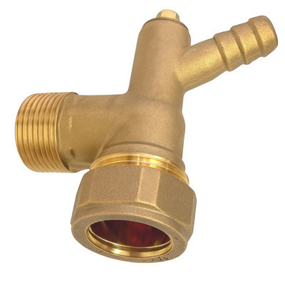 Home Range Westco 22mm X 3/4" Mbsp Elbow With DrainBrass Compression Male Elbow With Drain Cockk from B&Q