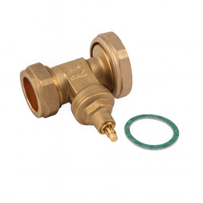 Home Range Westco 22mm Brass Gate Type Pump Valve from B&Q