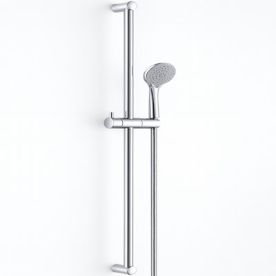 Home Range Barcino Chrome Shower Riser Rail KitAdjustable Sliding Bar With Handset & Hose from B&Q
