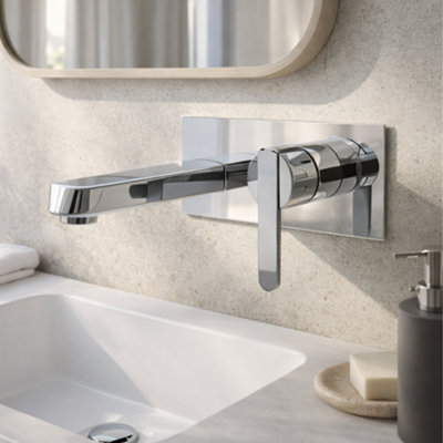 Home Range Exstasy Chrome Mono Basin Mixer TapModern Single Lever Design With Solid Brass Body from B&Q