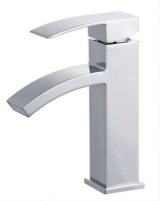 Home Range Chrome Mono Basin TapSleek Modern Single Lever For Any Standard Uk Basin from B&Q