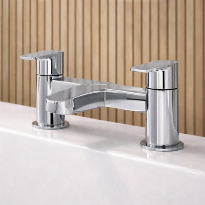 Home Range Cardona Chrome Bath Filler Tap With Shower DiverterSolid Brass Body from B&Q