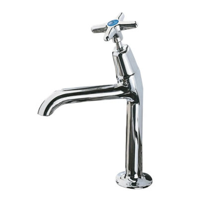 Home Range Performa Chrome Basin Tap PairTraditional Pillar Design With Solid Brass Build from B&Q
